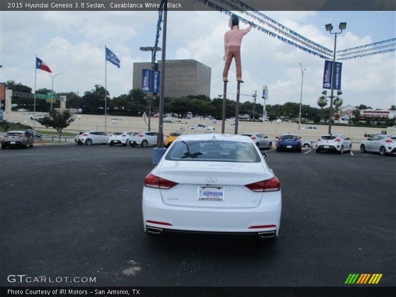 Casablanca White / Black 2015 Hyundai Genesis 3.8 Sedan