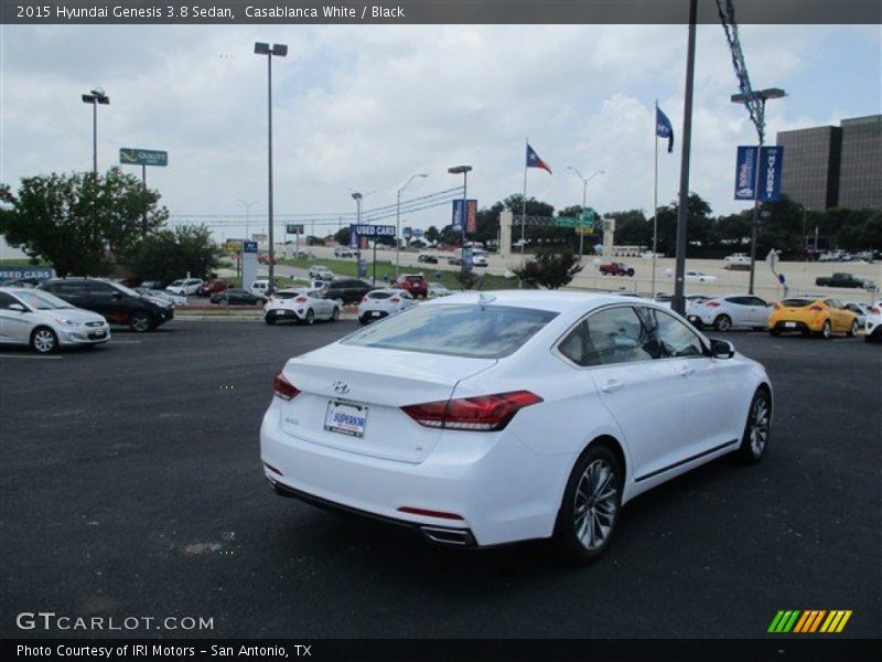 Casablanca White / Black 2015 Hyundai Genesis 3.8 Sedan
