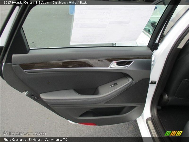 Casablanca White / Black 2015 Hyundai Genesis 3.8 Sedan