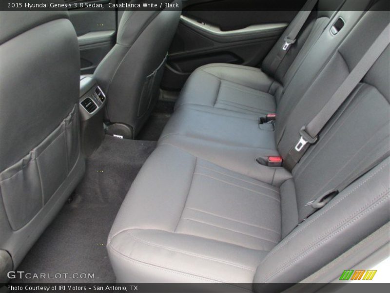 Casablanca White / Black 2015 Hyundai Genesis 3.8 Sedan
