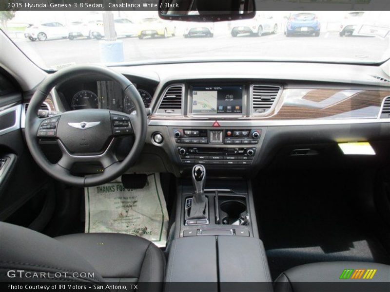Casablanca White / Black 2015 Hyundai Genesis 3.8 Sedan