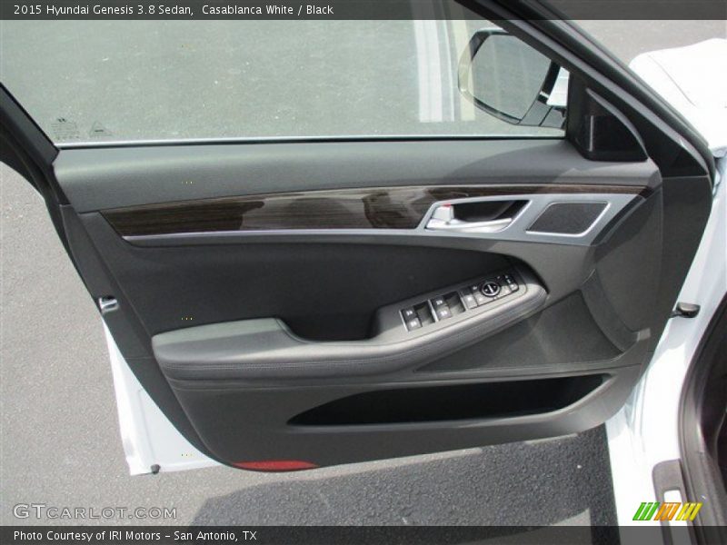 Casablanca White / Black 2015 Hyundai Genesis 3.8 Sedan