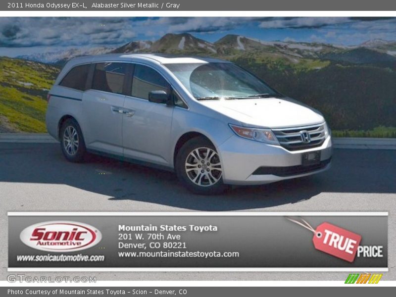 Alabaster Silver Metallic / Gray 2011 Honda Odyssey EX-L