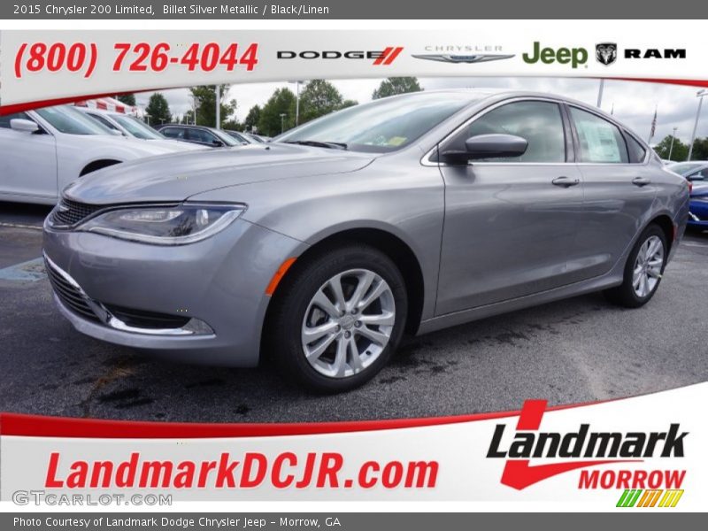 Billet Silver Metallic / Black/Linen 2015 Chrysler 200 Limited
