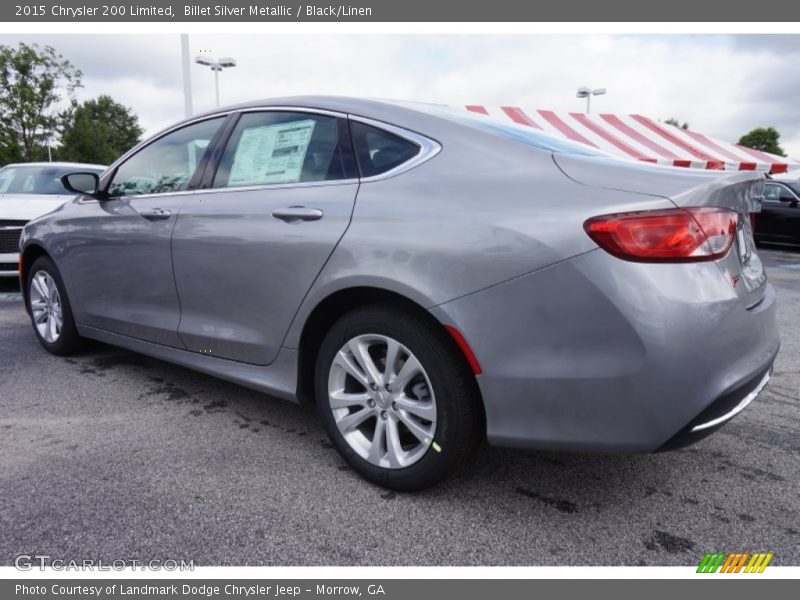 Billet Silver Metallic / Black/Linen 2015 Chrysler 200 Limited