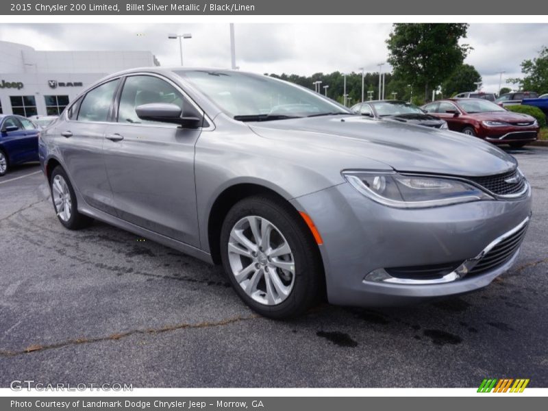 Billet Silver Metallic / Black/Linen 2015 Chrysler 200 Limited