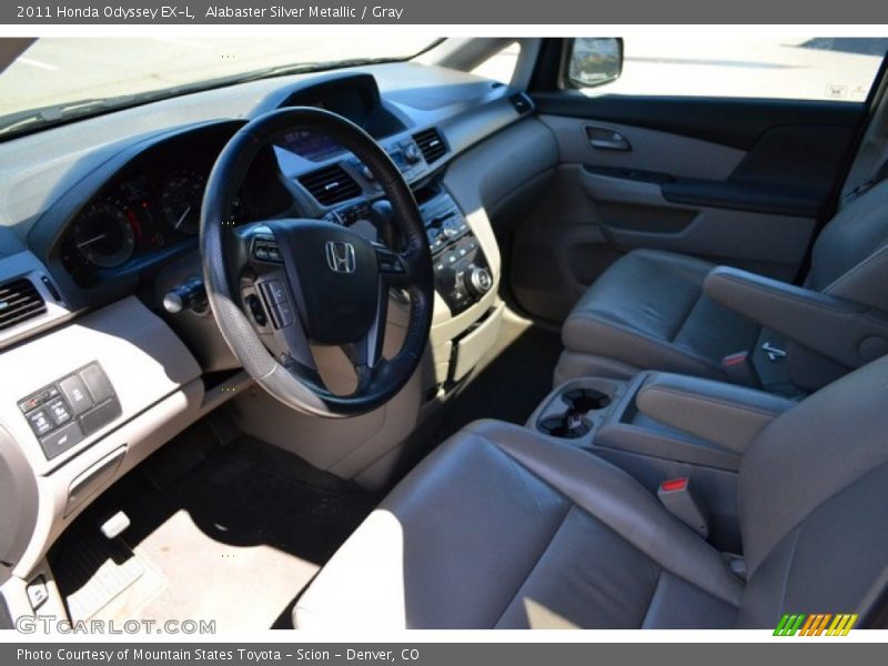 Alabaster Silver Metallic / Gray 2011 Honda Odyssey EX-L