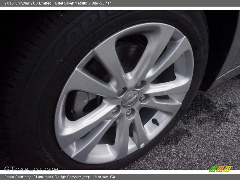 Billet Silver Metallic / Black/Linen 2015 Chrysler 200 Limited