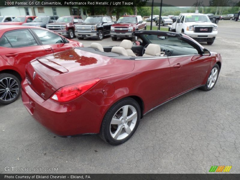 Performance Red Metallic / Light Taupe 2008 Pontiac G6 GT Convertible