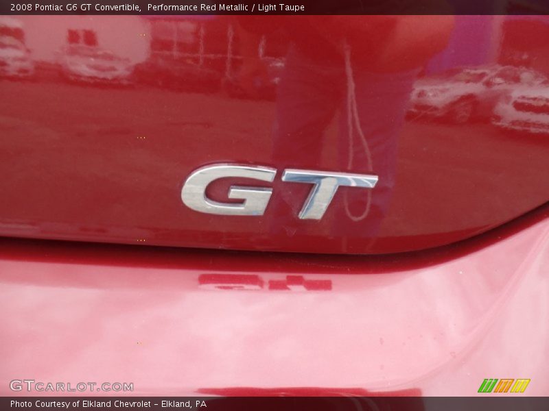 Performance Red Metallic / Light Taupe 2008 Pontiac G6 GT Convertible