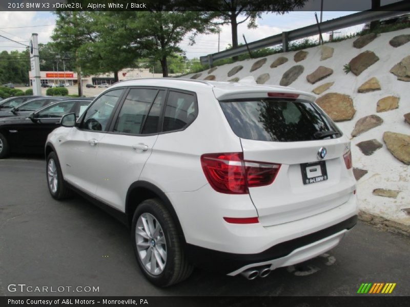 Alpine White / Black 2016 BMW X3 xDrive28i