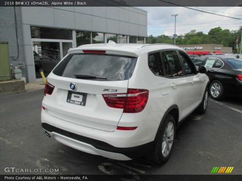 Alpine White / Black 2016 BMW X3 xDrive28i