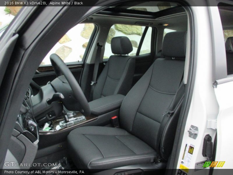 Front Seat of 2016 X3 xDrive28i