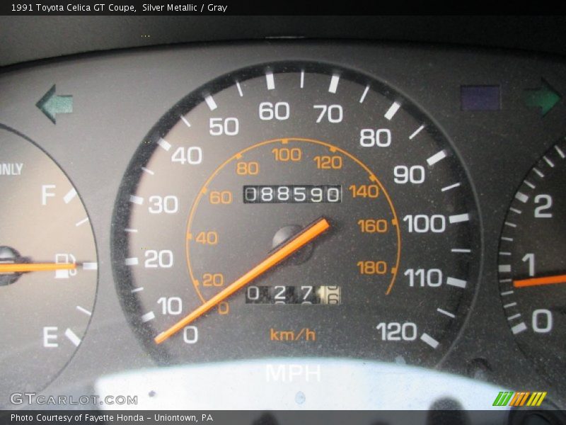 Silver Metallic / Gray 1991 Toyota Celica GT Coupe