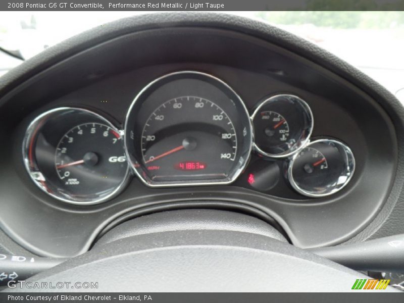 Performance Red Metallic / Light Taupe 2008 Pontiac G6 GT Convertible