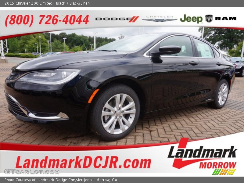 Black / Black/Linen 2015 Chrysler 200 Limited