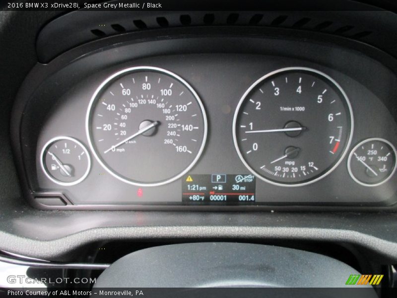 Space Grey Metallic / Black 2016 BMW X3 xDrive28i