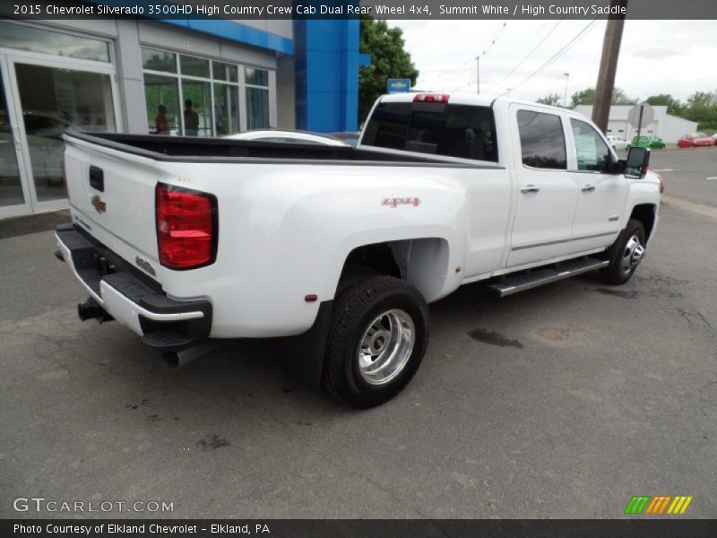 Summit White / High Country Saddle 2015 Chevrolet Silverado 3500HD High Country Crew Cab Dual Rear Wheel 4x4