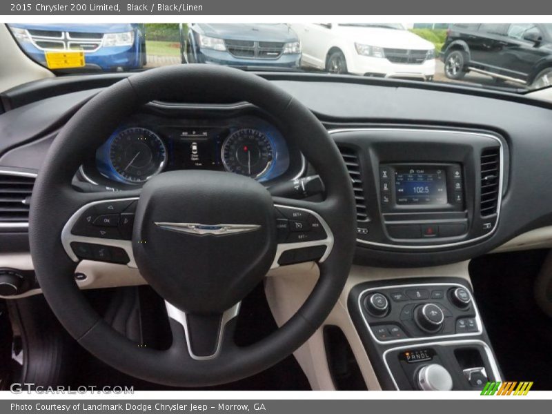 Black / Black/Linen 2015 Chrysler 200 Limited