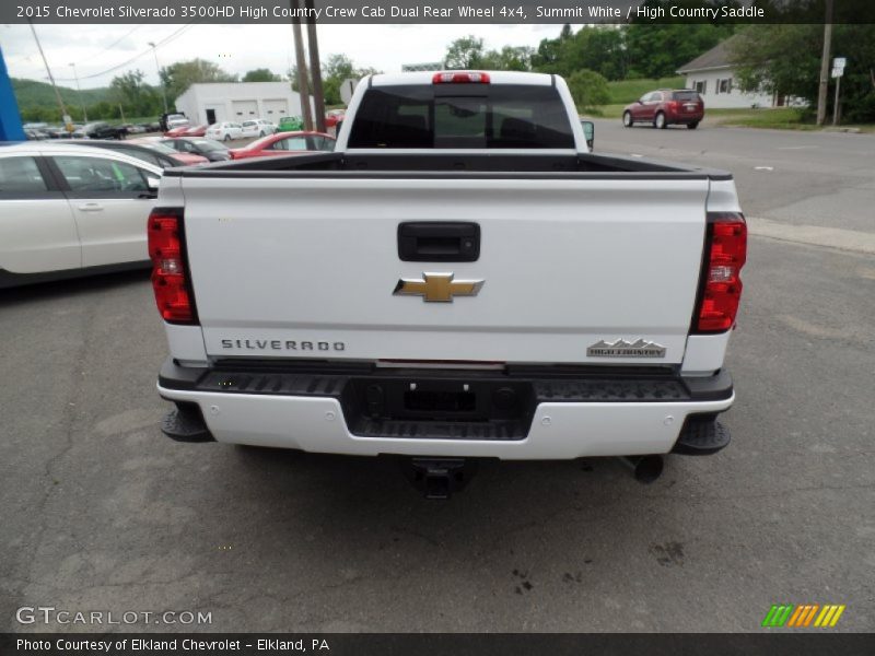 Summit White / High Country Saddle 2015 Chevrolet Silverado 3500HD High Country Crew Cab Dual Rear Wheel 4x4
