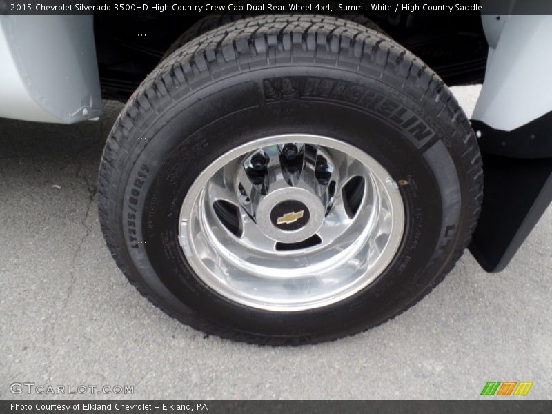 Summit White / High Country Saddle 2015 Chevrolet Silverado 3500HD High Country Crew Cab Dual Rear Wheel 4x4