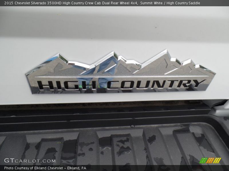  2015 Silverado 3500HD High Country Crew Cab Dual Rear Wheel 4x4 Logo