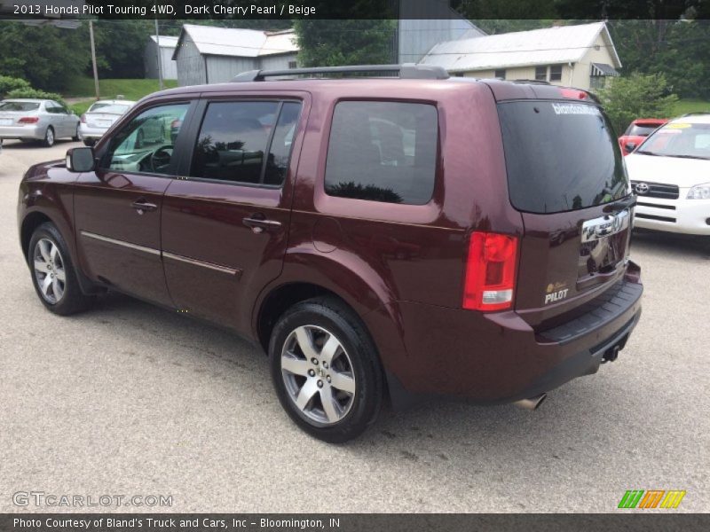 Dark Cherry Pearl / Beige 2013 Honda Pilot Touring 4WD