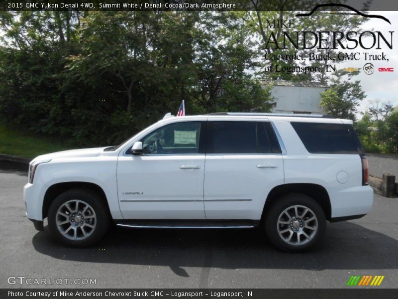 Summit White / Denali Cocoa/Dark Atmosphere 2015 GMC Yukon Denali 4WD