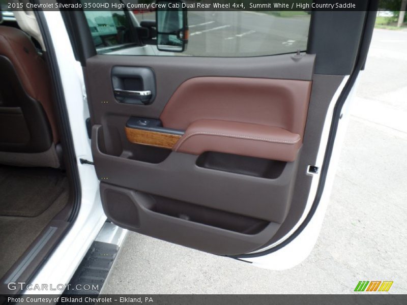 Summit White / High Country Saddle 2015 Chevrolet Silverado 3500HD High Country Crew Cab Dual Rear Wheel 4x4