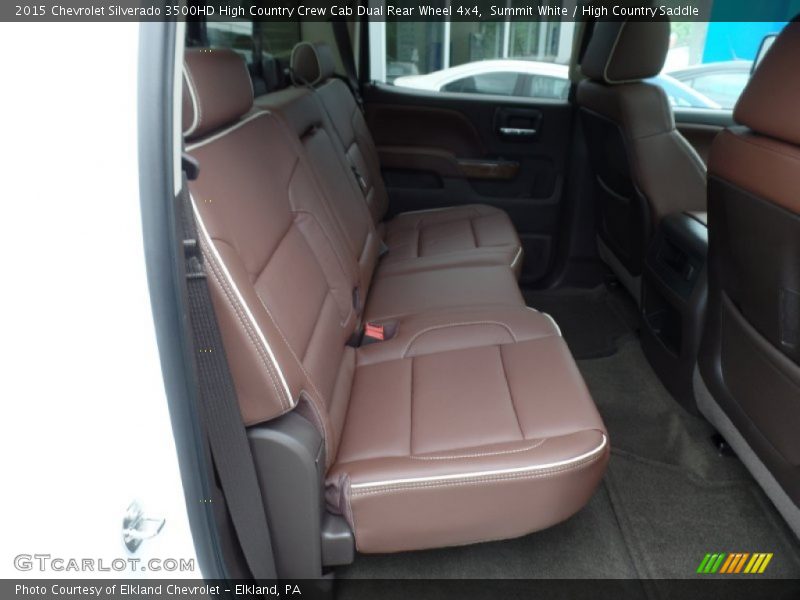 Summit White / High Country Saddle 2015 Chevrolet Silverado 3500HD High Country Crew Cab Dual Rear Wheel 4x4