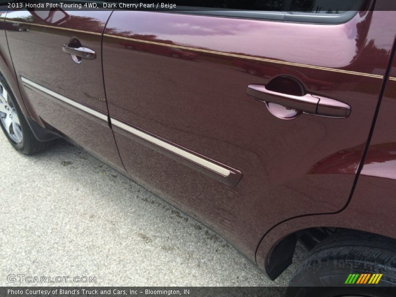 Dark Cherry Pearl / Beige 2013 Honda Pilot Touring 4WD