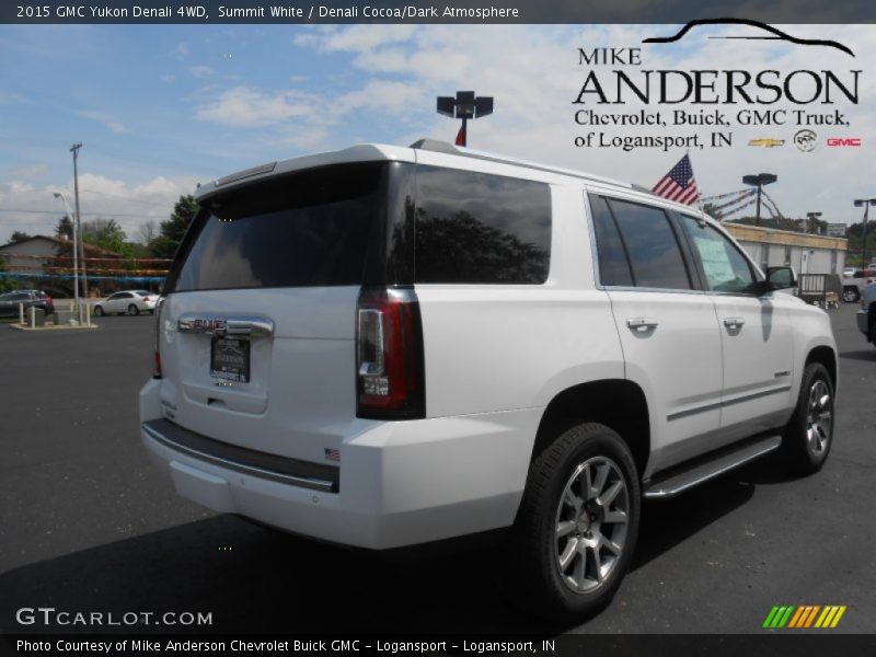 Summit White / Denali Cocoa/Dark Atmosphere 2015 GMC Yukon Denali 4WD