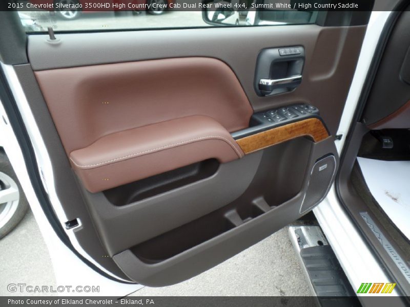 Summit White / High Country Saddle 2015 Chevrolet Silverado 3500HD High Country Crew Cab Dual Rear Wheel 4x4