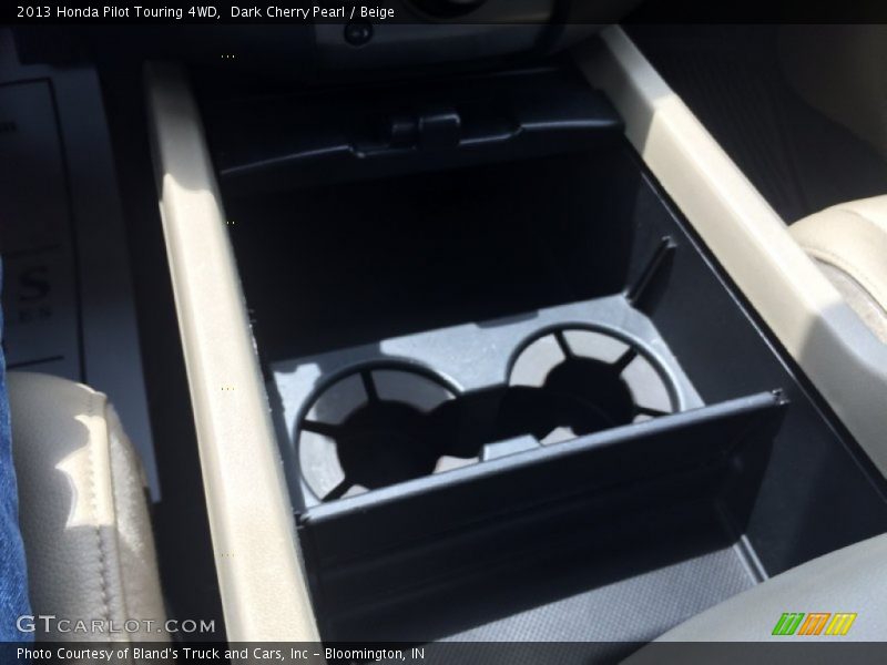 Dark Cherry Pearl / Beige 2013 Honda Pilot Touring 4WD