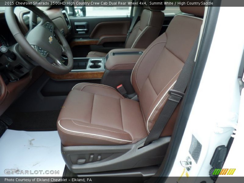 Summit White / High Country Saddle 2015 Chevrolet Silverado 3500HD High Country Crew Cab Dual Rear Wheel 4x4