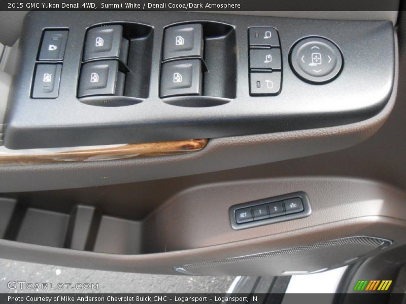 Summit White / Denali Cocoa/Dark Atmosphere 2015 GMC Yukon Denali 4WD