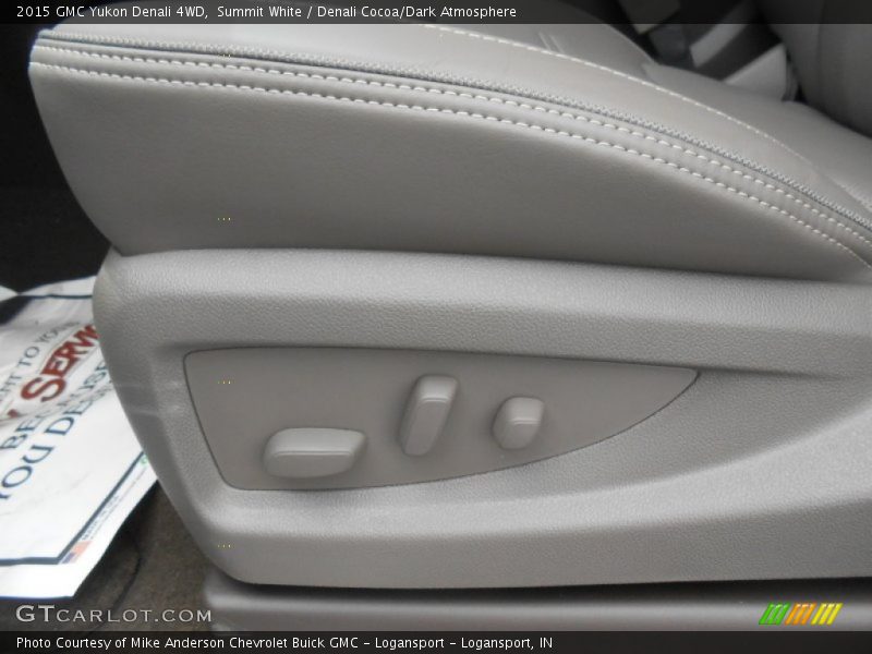 Summit White / Denali Cocoa/Dark Atmosphere 2015 GMC Yukon Denali 4WD
