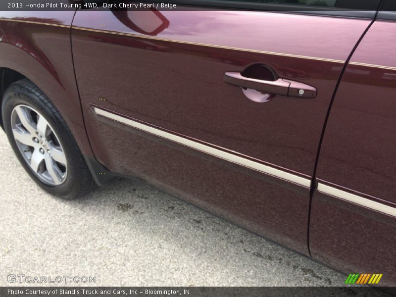 Dark Cherry Pearl / Beige 2013 Honda Pilot Touring 4WD