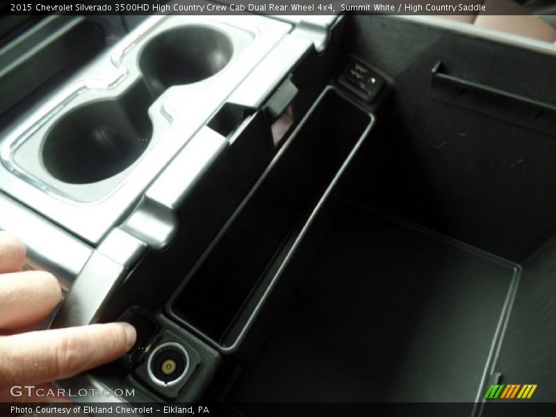 Summit White / High Country Saddle 2015 Chevrolet Silverado 3500HD High Country Crew Cab Dual Rear Wheel 4x4