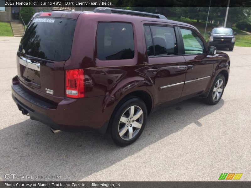 Dark Cherry Pearl / Beige 2013 Honda Pilot Touring 4WD