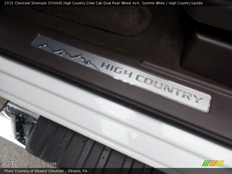 Summit White / High Country Saddle 2015 Chevrolet Silverado 3500HD High Country Crew Cab Dual Rear Wheel 4x4