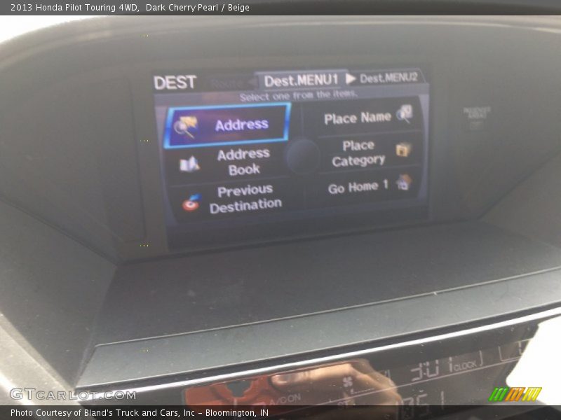 Dark Cherry Pearl / Beige 2013 Honda Pilot Touring 4WD