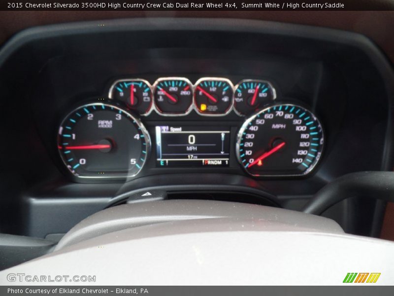 Summit White / High Country Saddle 2015 Chevrolet Silverado 3500HD High Country Crew Cab Dual Rear Wheel 4x4