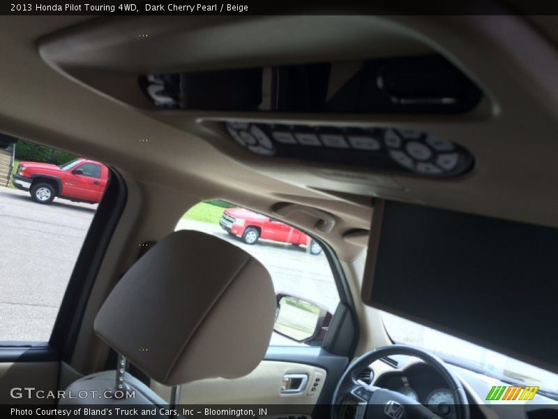 Dark Cherry Pearl / Beige 2013 Honda Pilot Touring 4WD