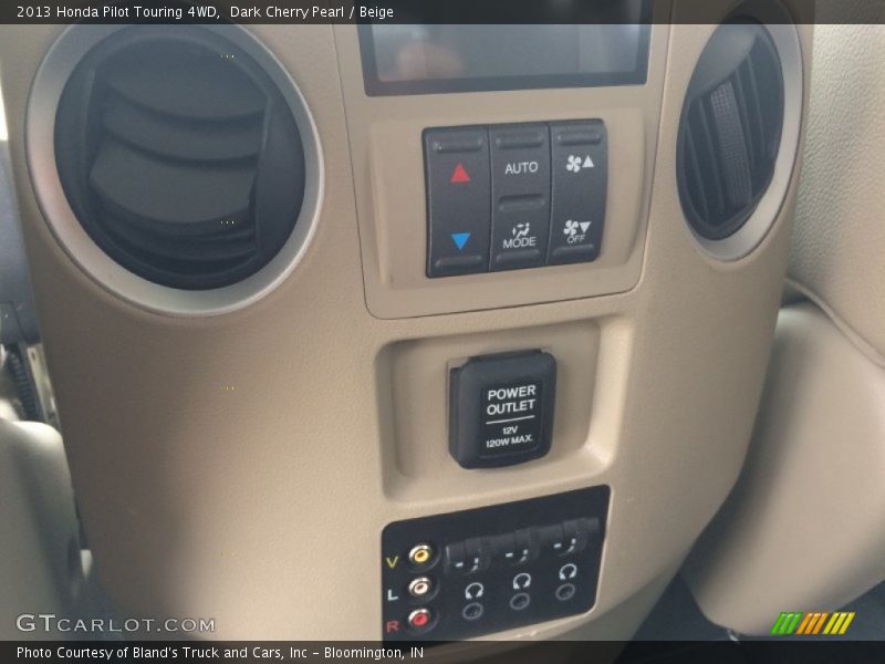 Dark Cherry Pearl / Beige 2013 Honda Pilot Touring 4WD