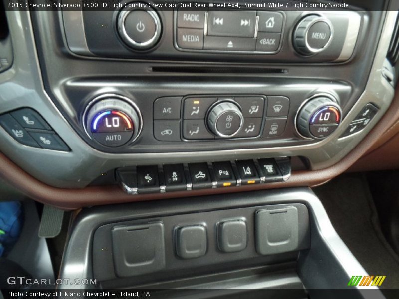 Summit White / High Country Saddle 2015 Chevrolet Silverado 3500HD High Country Crew Cab Dual Rear Wheel 4x4