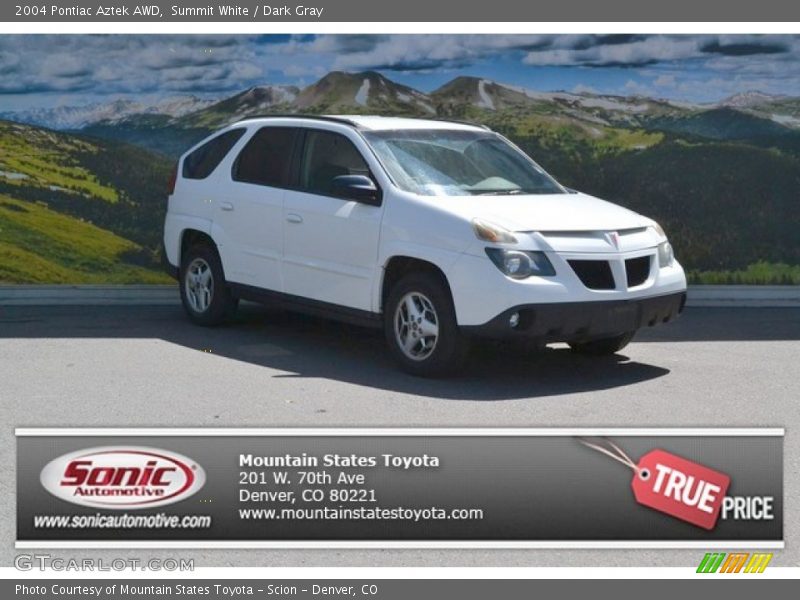 Summit White / Dark Gray 2004 Pontiac Aztek AWD