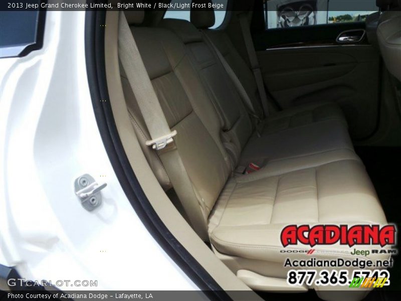 Bright White / Black/Light Frost Beige 2013 Jeep Grand Cherokee Limited