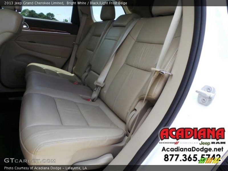 Bright White / Black/Light Frost Beige 2013 Jeep Grand Cherokee Limited