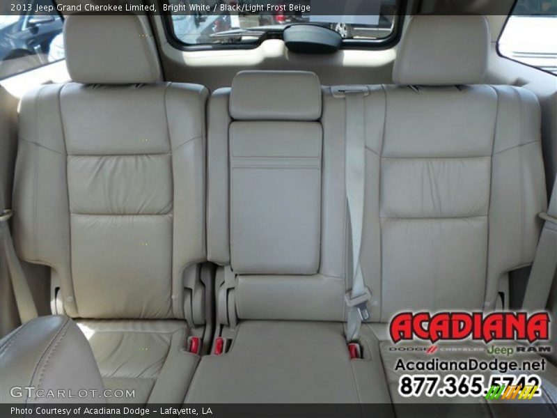 Bright White / Black/Light Frost Beige 2013 Jeep Grand Cherokee Limited
